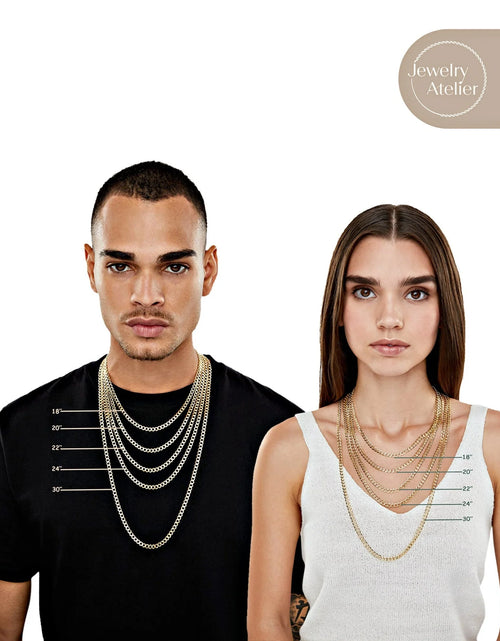 Load image into Gallery viewer, Gold Chain Necklace Collection - 14K Solid Yellow Gold Filled Miami Cuban Curb Link Chain Necklaces for Women and Men with Different Sizes (2.7Mm, 3.6Mm, 4.5Mm, or 5.5Mm)

