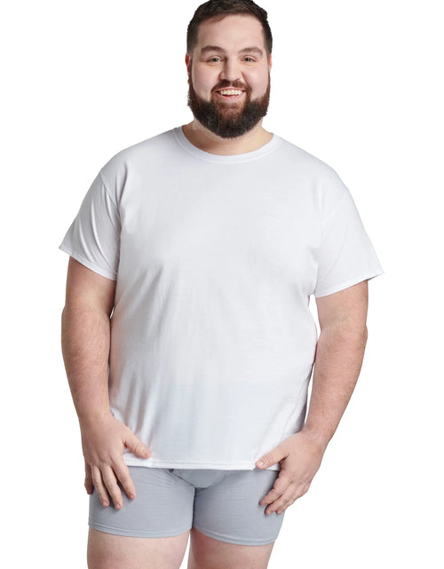 Load image into Gallery viewer, Men'S Crew Neck T-Shirt Undershirts, White Multipacks, Also Available in Big &amp; Tall
