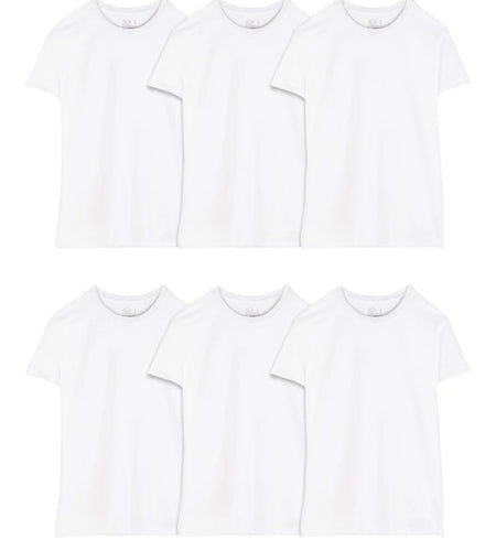 Men'S Crew Neck T-Shirt Undershirts, White Multipacks, Also Available in Big & Tall