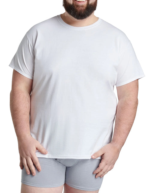 Load image into Gallery viewer, Men'S Crew Neck T-Shirt Undershirts, White Multipacks, Also Available in Big &amp; Tall
