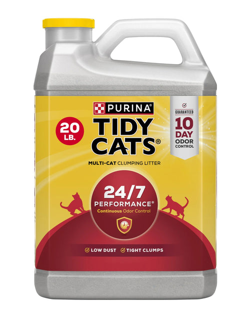 Load image into Gallery viewer, Purina  24/7 Performance Clumping Cat Litter, Clean Linen Scent, 20 Lb Jug
