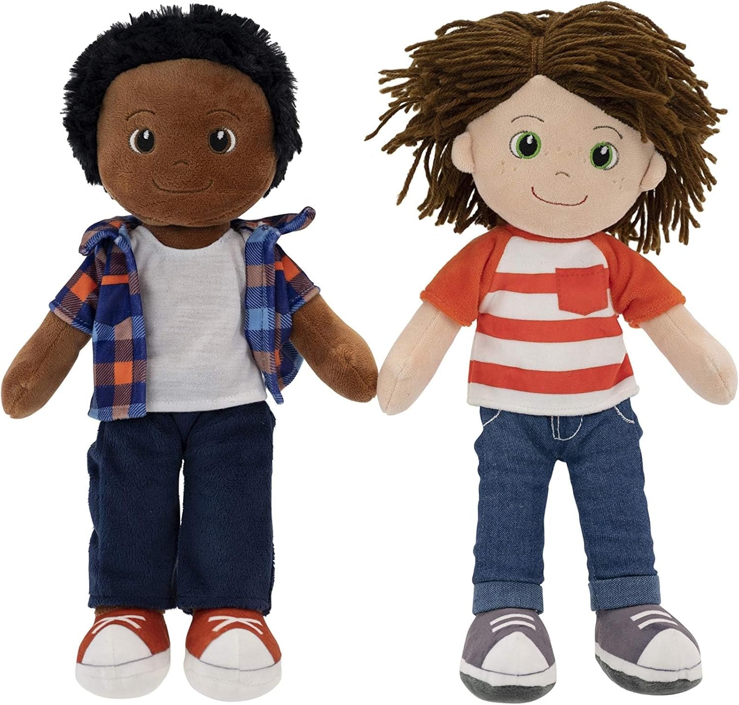 14" Soft Rag Doll for Boys - Ollie | Soft and Cuddly | Quality Embroidered | Plush Baby Toy | Baby'S First Cuddle Buddy | for Babies, Children, Toddlers, Kids of All Ages