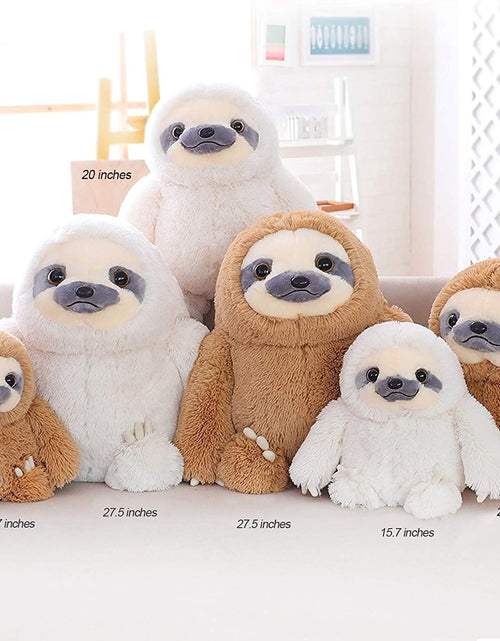 Load image into Gallery viewer, Cute Sloth Stuffed Animal Toy,Small Plush Sloth Tedy Bear Stuffed Animal Toys for Kids Birthday Gift Baby Doll (Ivory,15.7 Inches)
