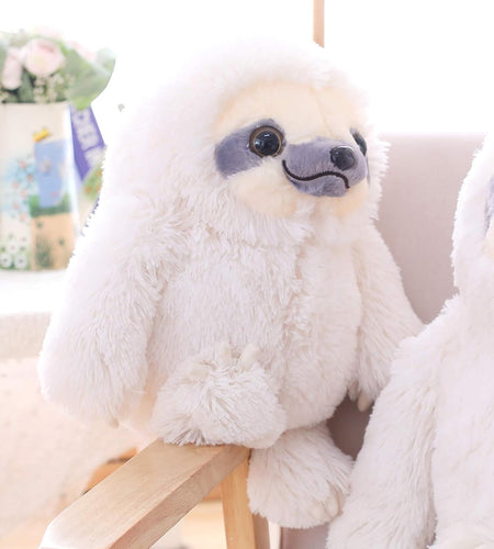 Cute Sloth Stuffed Animal Toy,Small Plush Sloth Tedy Bear Stuffed Animal Toys for Kids Birthday Gift Baby Doll (Ivory,15.7 Inches)