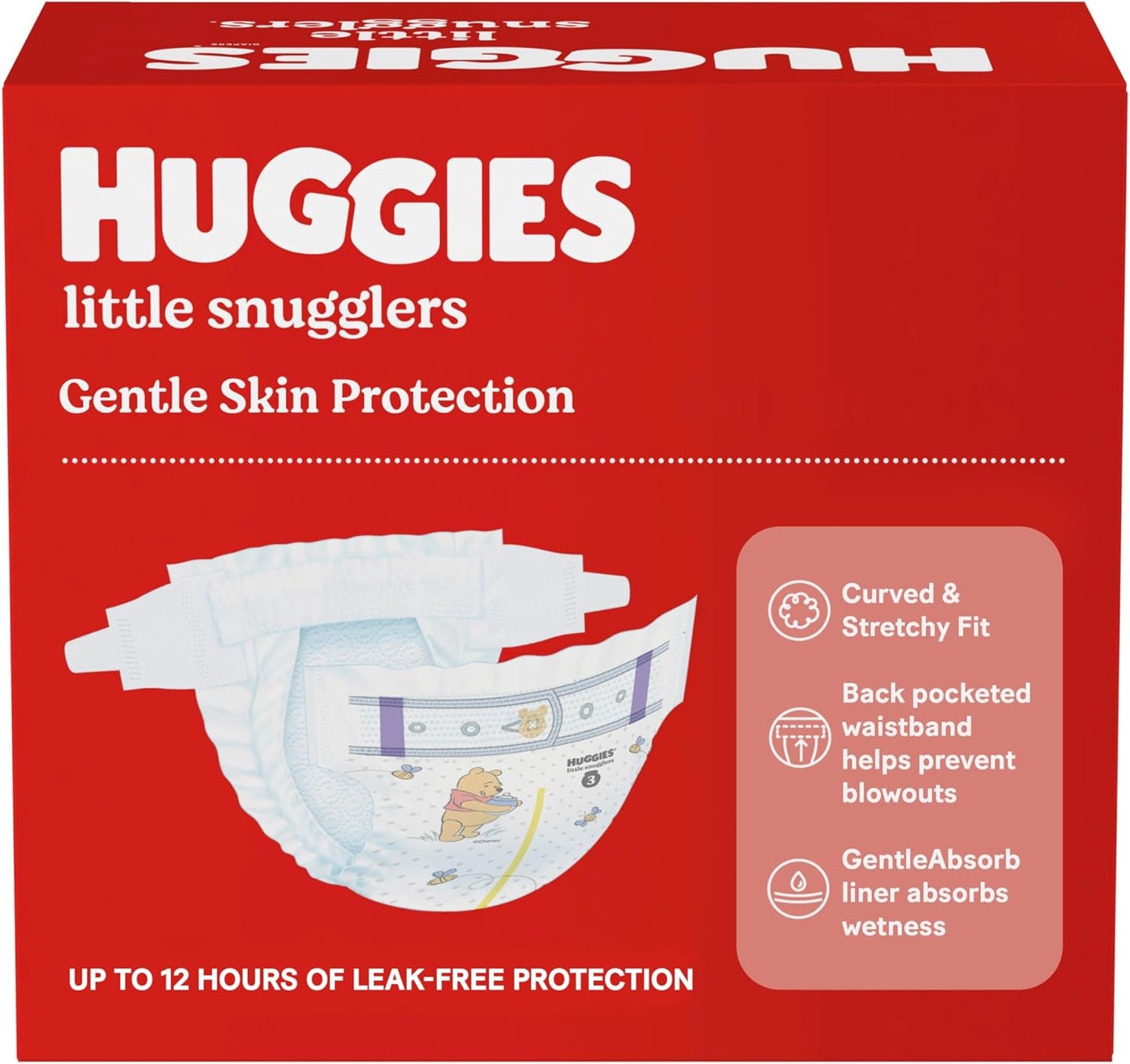 Little Snugglers, Baby Diapers Size 3, 156 Ct