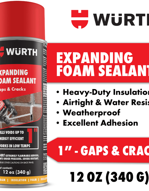 Load image into Gallery viewer, 12Oz Expanding Foam Sealant for Gaps and Cracks up to 1 Inch - Insulating Spray Foam
