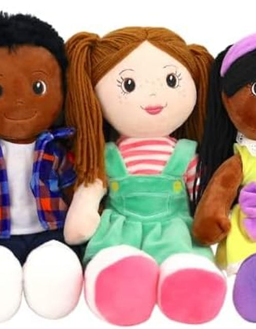 Load image into Gallery viewer, 14" Soft Rag Doll for Boys - Ollie | Soft and Cuddly | Quality Embroidered | Plush Baby Toy | Baby'S First Cuddle Buddy | for Babies, Children, Toddlers, Kids of All Ages
