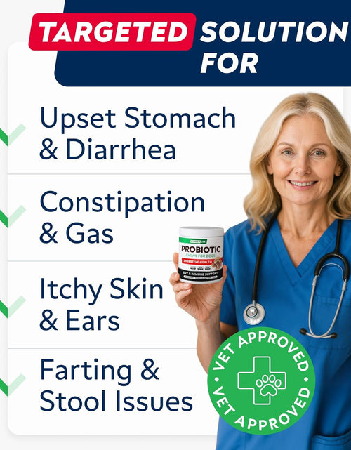 Load image into Gallery viewer, Probiotics Chews for Dogs &amp; Digestive Enzymes + Digestion &amp; Gut Health Treats, Probiotics for Dogs, Fiber Supplement, anti Diarrhea, Constipation, Upset Stomach&amp;Gas Relief,Canine Prebiotic
